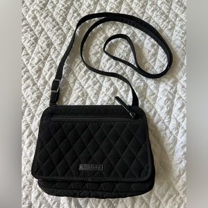Vera Bradley Black Petite Crossbody NWOT